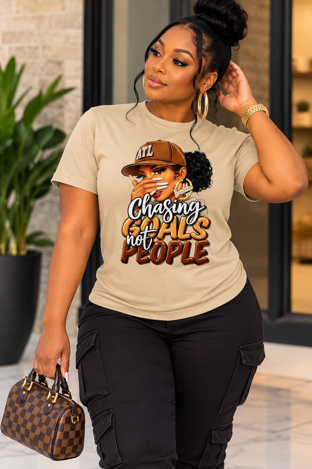 Chasing Goals Not People Graphic Tee